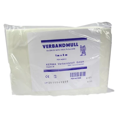 Abbildung von Verbandmull 1x5 m unsteril 1 St