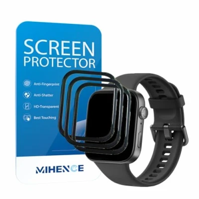 Abbildung von MIHENCE Schutzfolie Kompatibel für Huawei Watch FIT 3, 3D Full Cover TPU HD PAMA 3 Smartwatch [3 Stück]