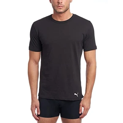 Abbildung von PUMA Herren Men&#039;s 3 Pack Crew Neck T Shirts Unterhemd, Weiß/Grau/Schwarz, XL (3er Pack)