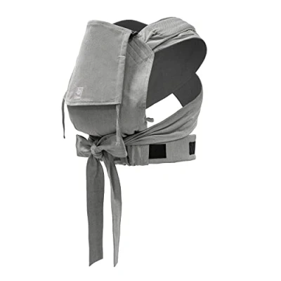 Abbildung von Stokke Limas Babytrage, Grey Melange Modell 2023 (OCS) Half Buckle Babytrage für Neugeborene Ergonomisch und anpassbar Drei Tragepositionen Ab Geburt bis 15 kg