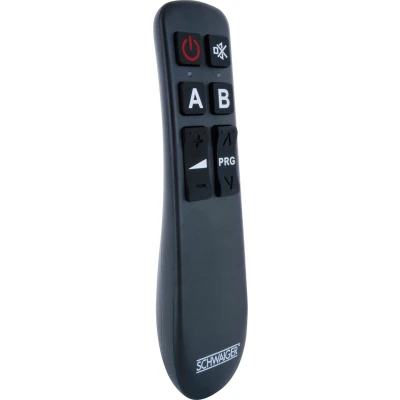 Abbildung von Schwaiger 2 IN 1 Fernbedienung Comfort Universal (8 Tasten für TV Fernseher Ersatzfernbedienung schwarz)