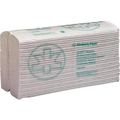 Abbildung von Hostess Natura 6810 Falthandtücher, 2 lagig, weiß, mittel, 20 Packungen x 140 Blatt