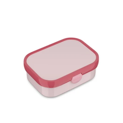 Abbildung von Mepal Lunchbox Campus Bento für Kinder Brotdose mit Fach &amp; Gabel Meal Prep Box Clip Verschluss BPA frei Spülmaschinenfest 750 ml Cool pink