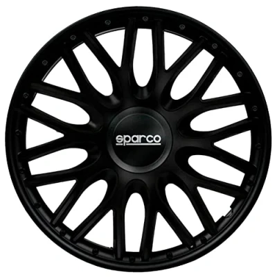 Abbildung von Sparco Radzierblenden Roma 13 Zoll Schwarz Satz mit 4 Stück