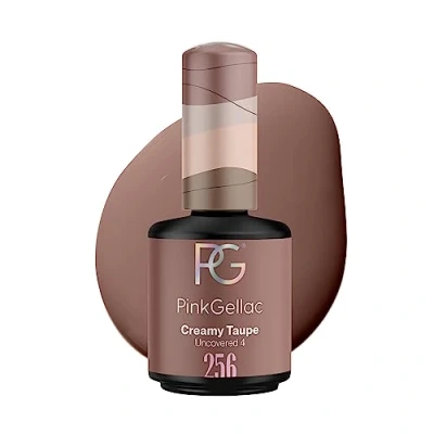 Abbildung von Pink Gellac UV Gel Nagellack 256 Creamy Taupe 15 ml Lack Lang Anhaltend Polish Nägel in Salonqualität Nails Lampe Made Holland