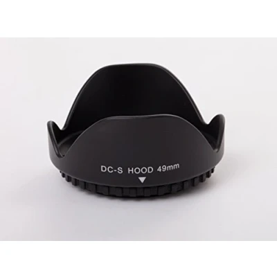 Abbildung von vhbw Gegenlichtblende für 49mm Objektiv Streulichtblende, Schwarz, Kunststoff, tulpenförmig