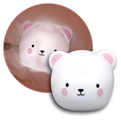 Abbildung von Reer lumilu Touch Light Bear, 2in1 süßes Bären Nachtlicht und Wandlicht, tolles Taufgeschenk, Geburtstags Geschenk für Jungen Mädchen, 52210, weiß