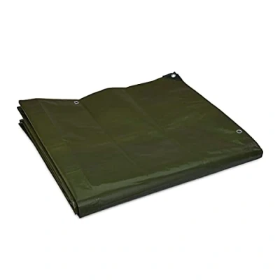Abbildung von relaxdays Schutzplane Abdeckplane grün 200g/m², 4 m x 5