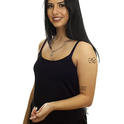 Abbildung von 10 x Würfel Tattoo Motiv in schwarz Temporary Body (10)