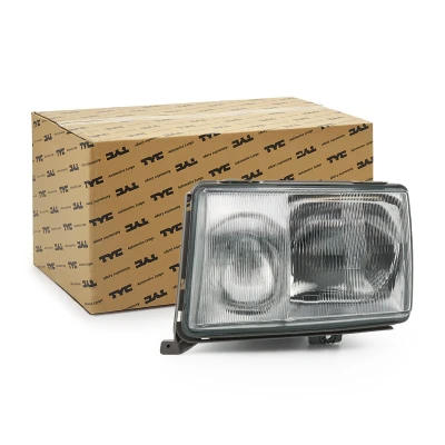 Abbildung von TYC 20 3091 05 2 Scheinwerfer links H4, H3 mit Nebelscheinwerfer Lampenträger MERCEDES BENZ: W124 Coupe, T modell, Limousine