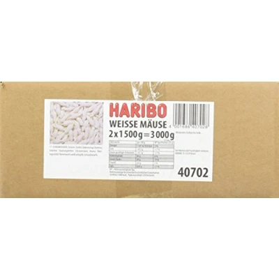 Abbildung von Haribo Weisse Mäuse, 1er Pack (2x1,5kg)