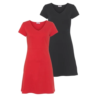 Abbildung von Flashlights A Linien Kleid, (2 tlg.), aus Jersey NEUE KOLLEKTION