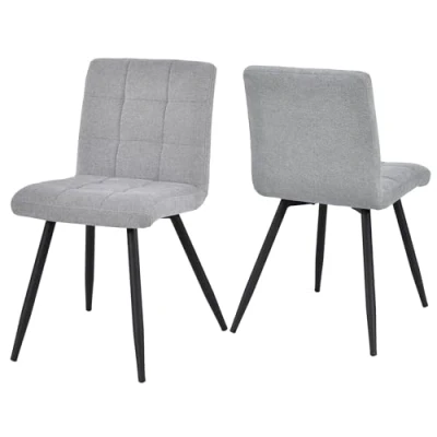 Abbildung von Duhome Esszimmerstuhl (8043B), Küchenstuhl 2er Set, Wohnzimmerstuhl aus Samt und Linen Polsterstuhl