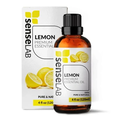Abbildung von Ätherisches Zitronenöl 100% Reines, Natürliches, Für Die Therapeutische Anwendung Geeignetes Diffusor und Luftbefeuchter Hautpflegeöl Stimmungsaufhellende Öle (120 ml)