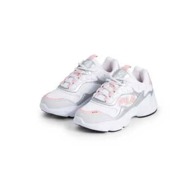 Abbildung von Fila Collene Unisex Sneaker low für Kinder, Größe: 38, White/silver/pink Schuhe