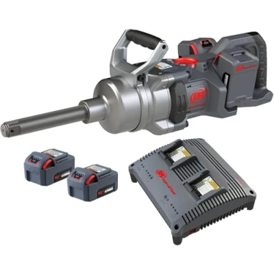Abbildung von Ingersoll Rand W9691 K4E EU, 1&quot; 20 V SCHLAGWERKZEUG Langer Amboss Kit mit (4) 5,0 Ah Li Ion Akkus und Zweifach Ladegerät