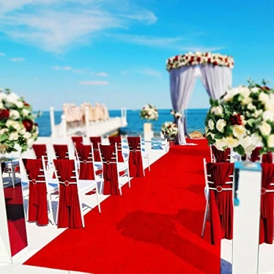 Abbildung von Floordirekt Roter Teppich 200 x cm VIP Läufer Event Premierenteppich Empfangsteppich Messeteppich Hochzeitsteppich Wunschmaß