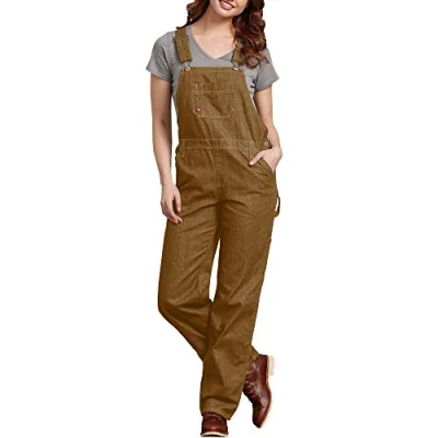 Abbildung von Dickies Damen Relaxed BIB Overall, Rinsed Brown Duck, XXL