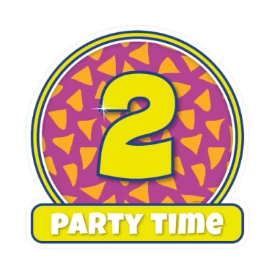 Abbildung von Türbrett 2 Jahre Party 50 cm