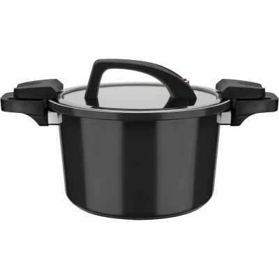 Abbildung von GSW Dampfgartopf &quot;Gourmet Nero&quot;, Aluminium, (1 tlg.), Dampfkochtopf, Induktion