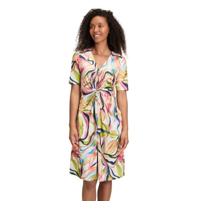 Abbildung von Vera Mont Sommer OHNE Verschluss Jerseykleid, Damen, Größe: 38, Cream orange