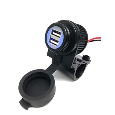Abbildung von Cliff Top 3,3 Ampere Motorradlenker USB Ladegerät für GPS, Navi und Smartphone usw.