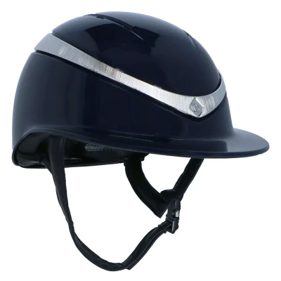 Abbildung von CO Reithelm Halo Luxe Navy/Platinum Gloss M (56 58cm)