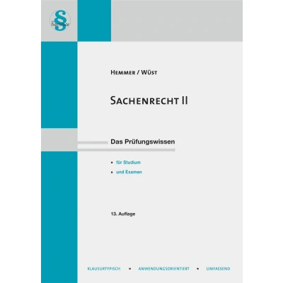 Abbildung von 14020 Skript Sachenrecht II: Das Prüfungswissen für Studium und Examen (Skripten Zivilrecht)