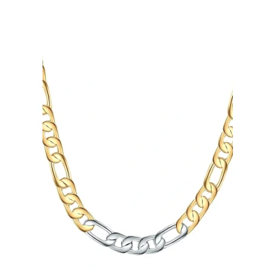 Abbildung von Lulu &amp; Jane Damen Kette aus Messing Silber Optik/gelbvergoldet 14 Karat Modeschmuckhalskette