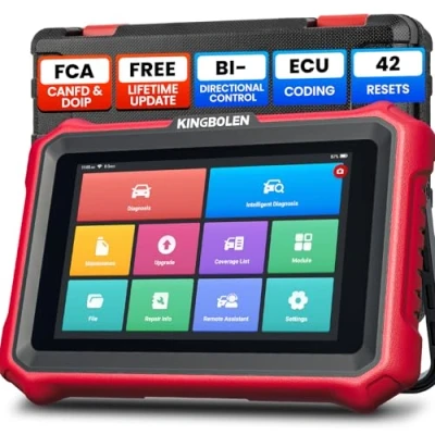 Abbildung von KINGBOLEN K8 Elite Obd2 Diagnosegerät für Alle Fahrzeuge,Bi Direktionale Auto mit Systemdiagnosen,37+ Dienst Zurücksetzen,Active Test,ECU Kodierung,V.A.G geführte,CANFD＆DOIP