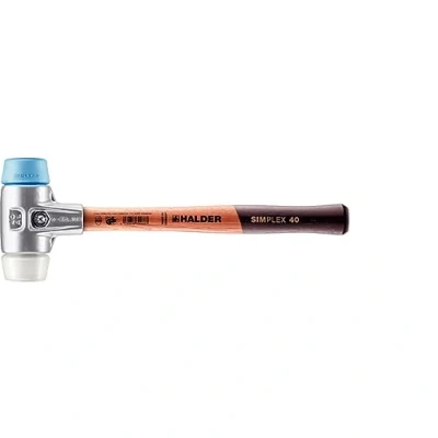 Abbildung von Halder SIMPLEX 3117.040 Gummihammer Ergonomischer Griff, mittelhart, weich 350 g 325 mm 1 Stück
