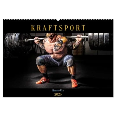 Abbildung von Kraftsport (Wandkalender 2025 DIN A2 quer), CALVENDO Monatskalender