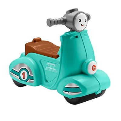 Abbildung von Fisher Price Smart Stages Musikalischer Aufsitzroller mit 3 Lernstufen für kognitive Fähigkeiten, inkl. 50+ Lieder und Sprüche, 6 Sprachen, von 12 Monaten bis Jahren (Maximalgewicht 25 kg), HMV76