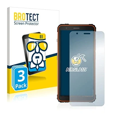 Abbildung von BROTECT Schutzglas für Blackview BV6600 (3 Stück) Schutzfolie Panzer Folie Glas [Extrem Kratzfest 9H, Anti Fingerprint, Ultra Transparent]