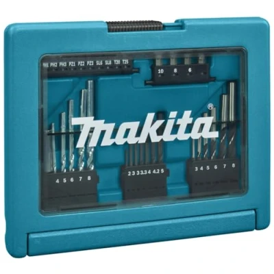 Abbildung von Makita® B 49389 Bit/Bohrerset Metallbohrer Holzbohrer Schraubendreher Bit 33Stk.