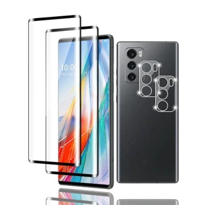 Abbildung von Zicurz 2+2 Stück Schutzglas für LG Wing 5G, Panzer Schutz Glas, 2 Schutzfolie und Kamera Schutzglas, HD Displayschutz, Blasenfrei, 5G