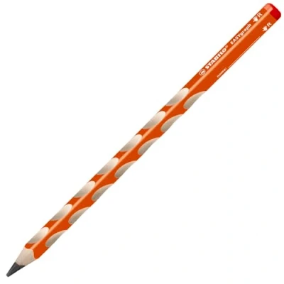 Abbildung von Ergonomischer Dreikant Bleistift für Rechtshänder STABILO EASYgraph in orange Einzelstift Härtegrad B