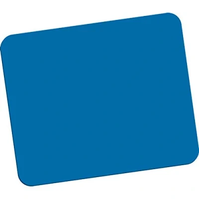 Abbildung von Fellowes Mauspad aus Schaumstoff, Mousepad mit Rutschfester Unterseite, langlebige Polyesteroberfläche, 50% recyceltem Material, Maße: 18,6 x 22,4 0,6 cm, Farbe: blau