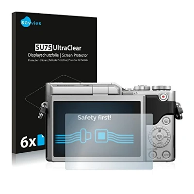 Abbildung von Savvies 6 Stück Schutzfolie für Panasonic Lumix DC GX800 Displayschutz Folie Ultra Transparent