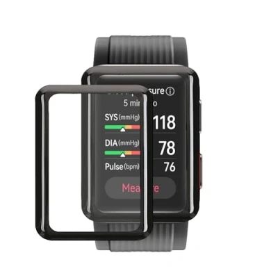 Abbildung von kwmobile 2X Transparente Displayschutzfolie kompatibel mit Huawei Watch D Folie Schutzfolie für Fitness Tracker robuster Displayschutz