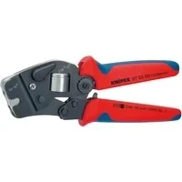 Abbildung von Knipex Crimpzange 97 53 09 für Aderendhülsen mit Fronteinführung, 1 tlg., selbsteinstellend, brüniert, Mehrkomponenten Hüllen 190 mm