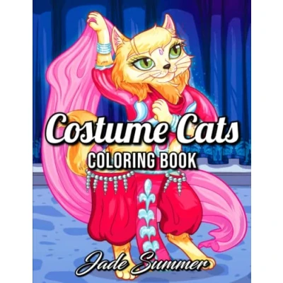 Abbildung von Costume Cats: An Adult Coloring Book with Adorable Cartoon Cats, Cute Fashion Designs, and Funny Scenes for Cat Lovers (Cute Animal Books)