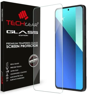 Abbildung von TECHGEAR GLASS Edition für Xiaomi Redmi Note 13 Pro 5G Panzerglas Schutzfolie Abdeckung [2.5D Runde Kante] [9H Härte] [Kristallklarheit] [Kratzfest] [Keine Blasen]