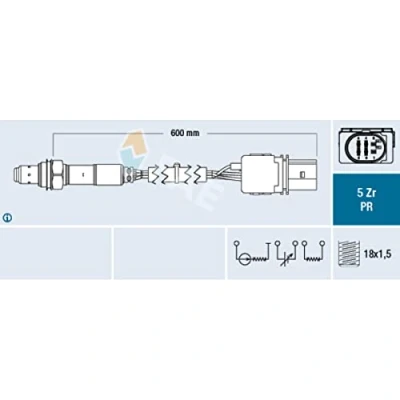 Abbildung von FAE 75030 Lambdasonde Breitband Lambda Sonde schwarz AUDI: A4 B7 Avant, A6 C6 B8 OPEL: Zafira C Tourer