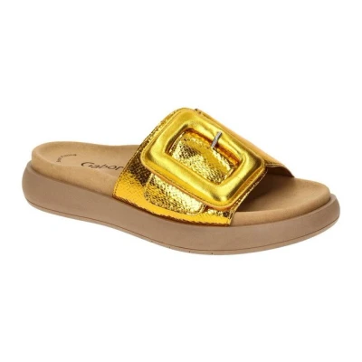 Abbildung von Gabor Pantolette flach, Damen, Größe: 41, Gelb Schuhe