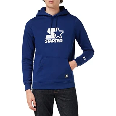 Abbildung von Starter THE Classic LOGO Kapuzenpullover, Herren, Größe: Small, Blue night