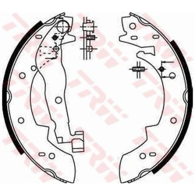 Abbildung von TRW GS6251 Bremsbacken 228 40 SUZUKI: Samurai SUV, Vitara I SUV Cabrio, Cabrio