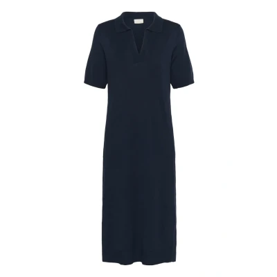 Abbildung von Kaffe Lizza POLO Strickkleid, Damen, Größe: 40, Midnight marine