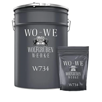 Abbildung von WO WE 2K Epoxidharz Bodenversiegelung Bodenbeschichtung mit UV Schutz Klar/Farblos 6Kg