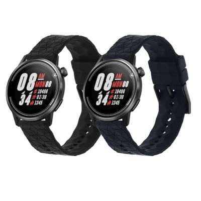 Abbildung von kwmobile 2x Sportarmband kompatibel mit COROS PACE 2 / APEX (42mm) Armband Fitnesstracker Band Set aus TPU Silikon